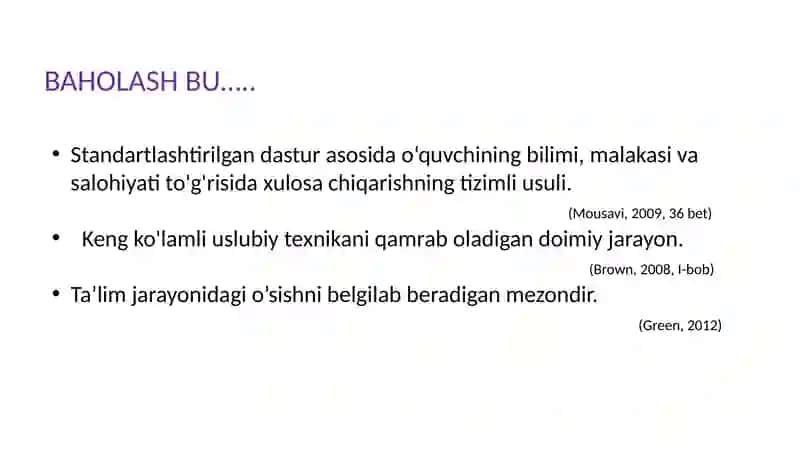 Yangi baholash tizimi 2