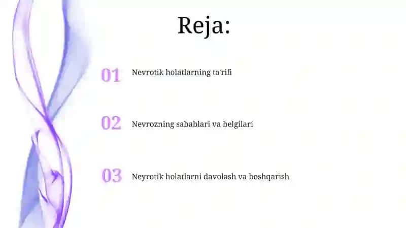 Nevrotik holatlar tahlili 2