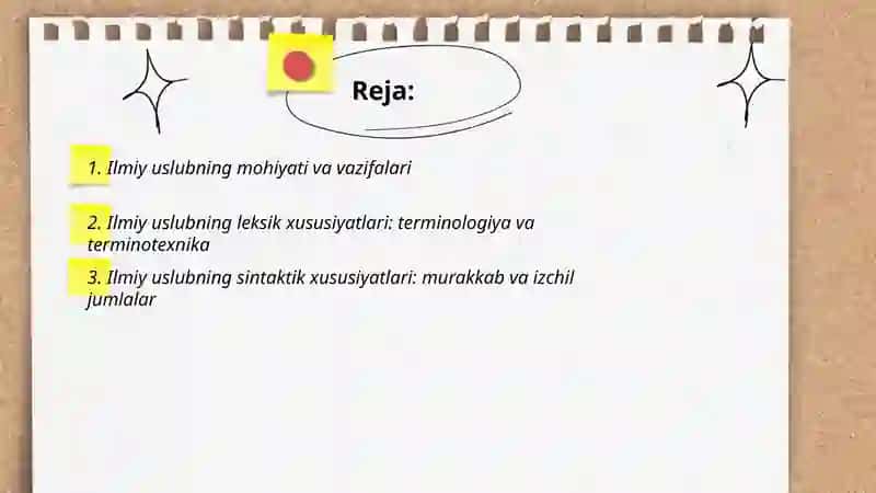 Ilmiy uslub va uning uslubiy xususiyatlari 2