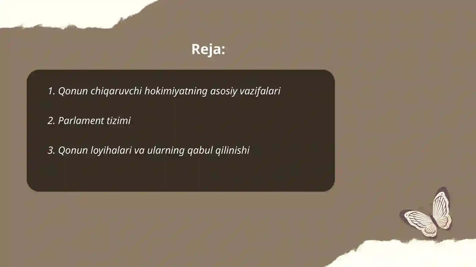Qonun chiqaruvchi hokimiyat 2