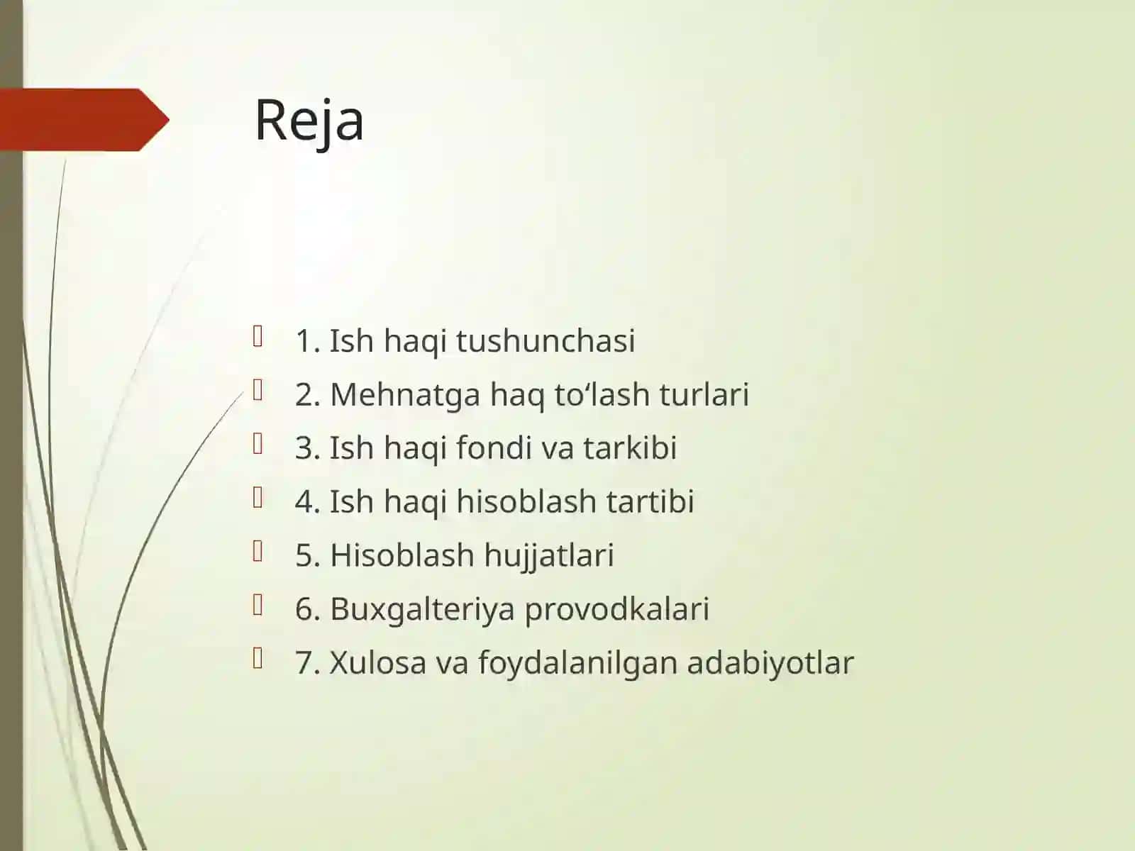 Korxonada ish haqini hisoblash buxgalterlik provodkalar 2
