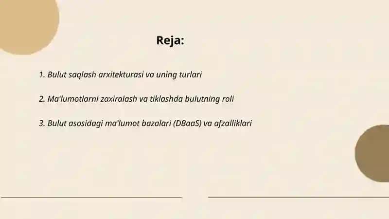 Bulut saqlash arxitekturasi 2