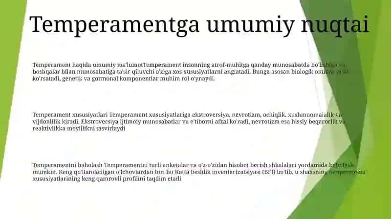 Temperament 2
