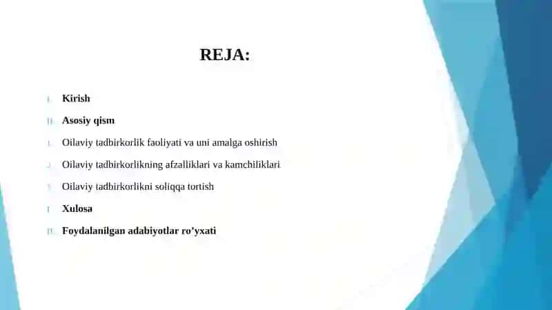 Oilaviy Tadbirkorlik 2