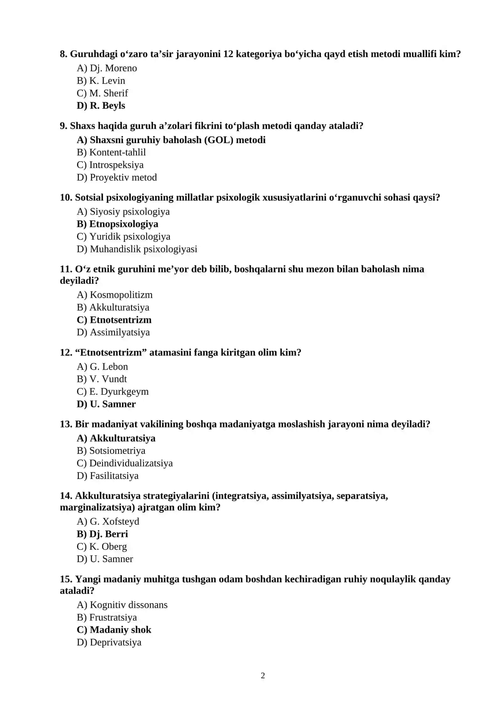 Sotsial psixologiya 2