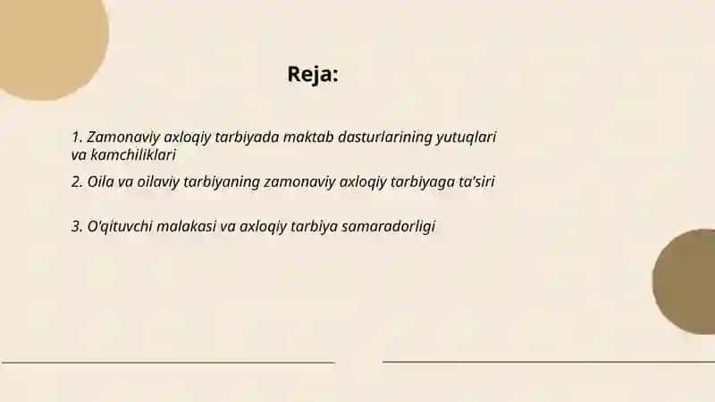 Zamonaviy axloqiy tarbiyaning yutuqlari va kamchiliklari 2