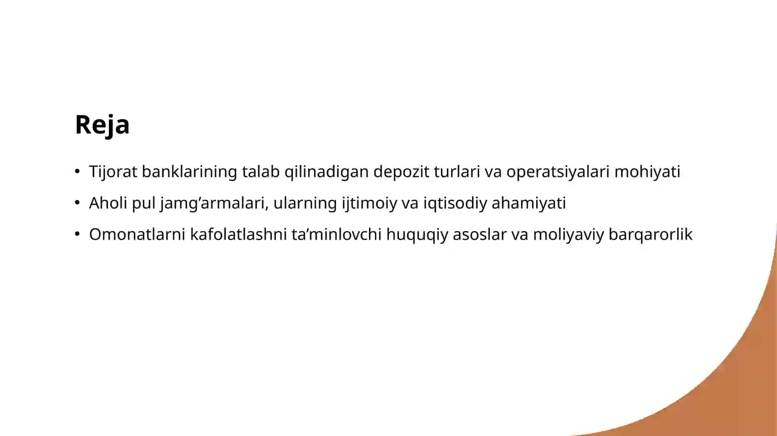 Tijorat banklarining talab qilinadigan depozit turlari va operatsiyalari mohiyati 2