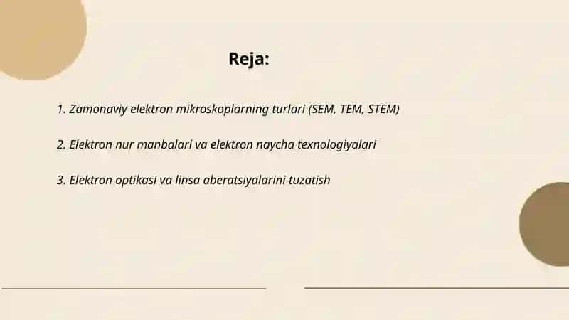 Zamonaviy electom mikraskoplar 2