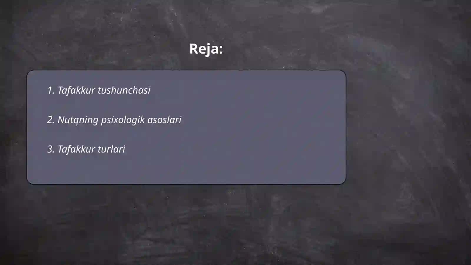 Tafakkur va Nutqning Psixologik Tavsifi 2