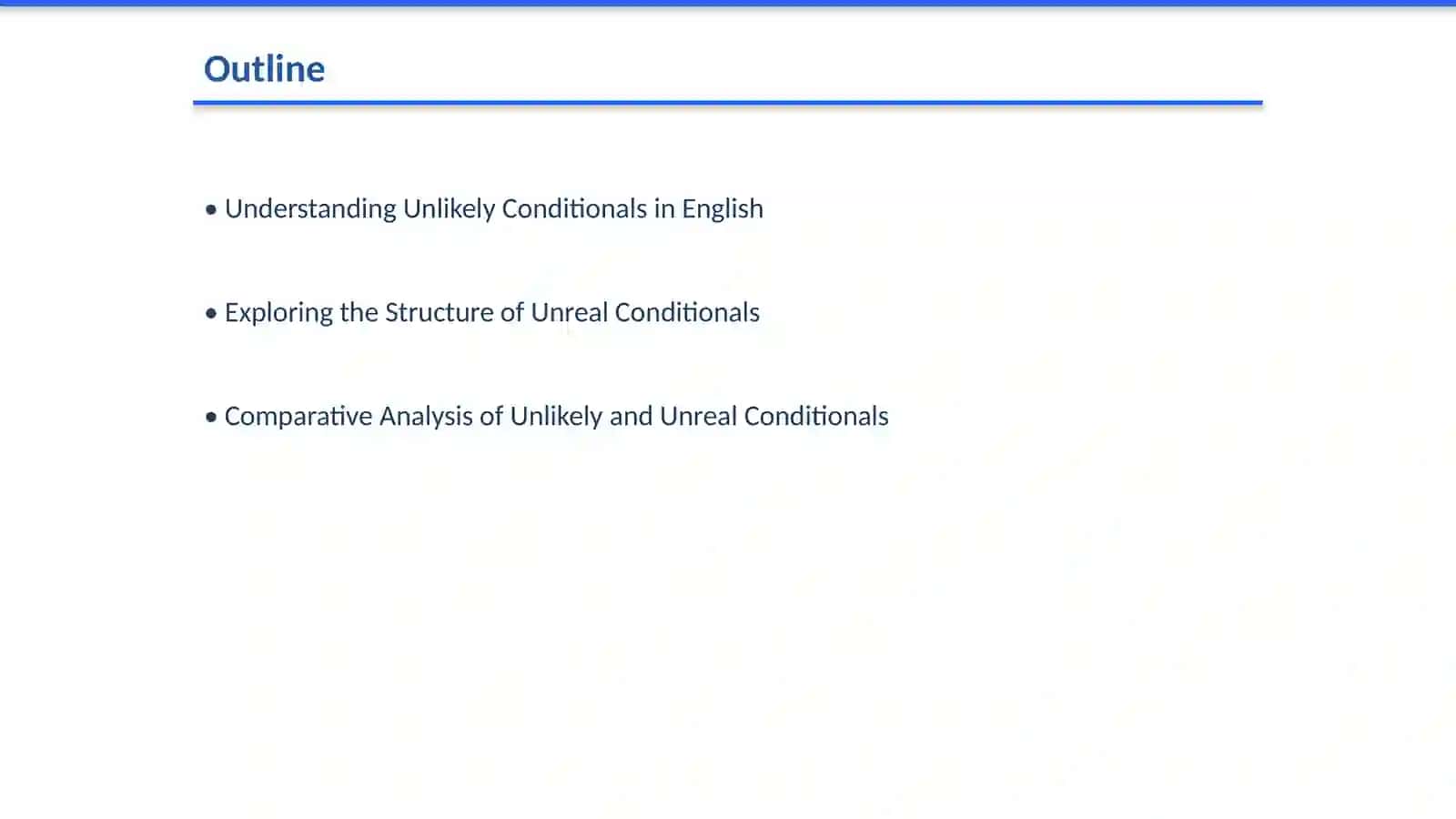 Grammar: unlikely unreal conditionals 2
