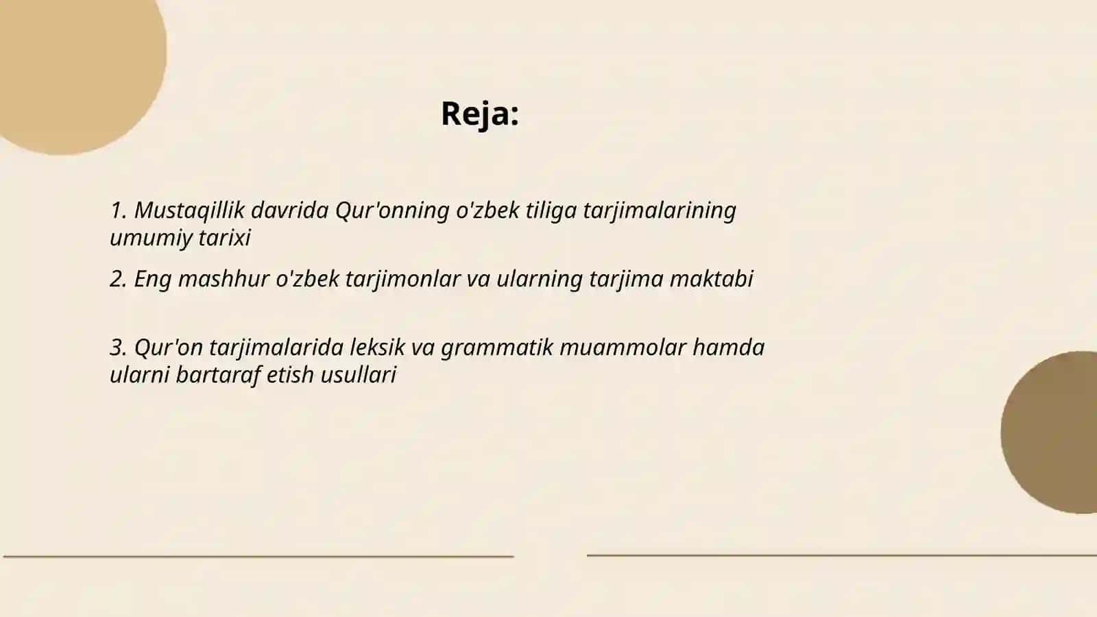 Mustaqillik davrida Qur'onning o'zbek tiliga tarjimalarining umumiy tarixi 2