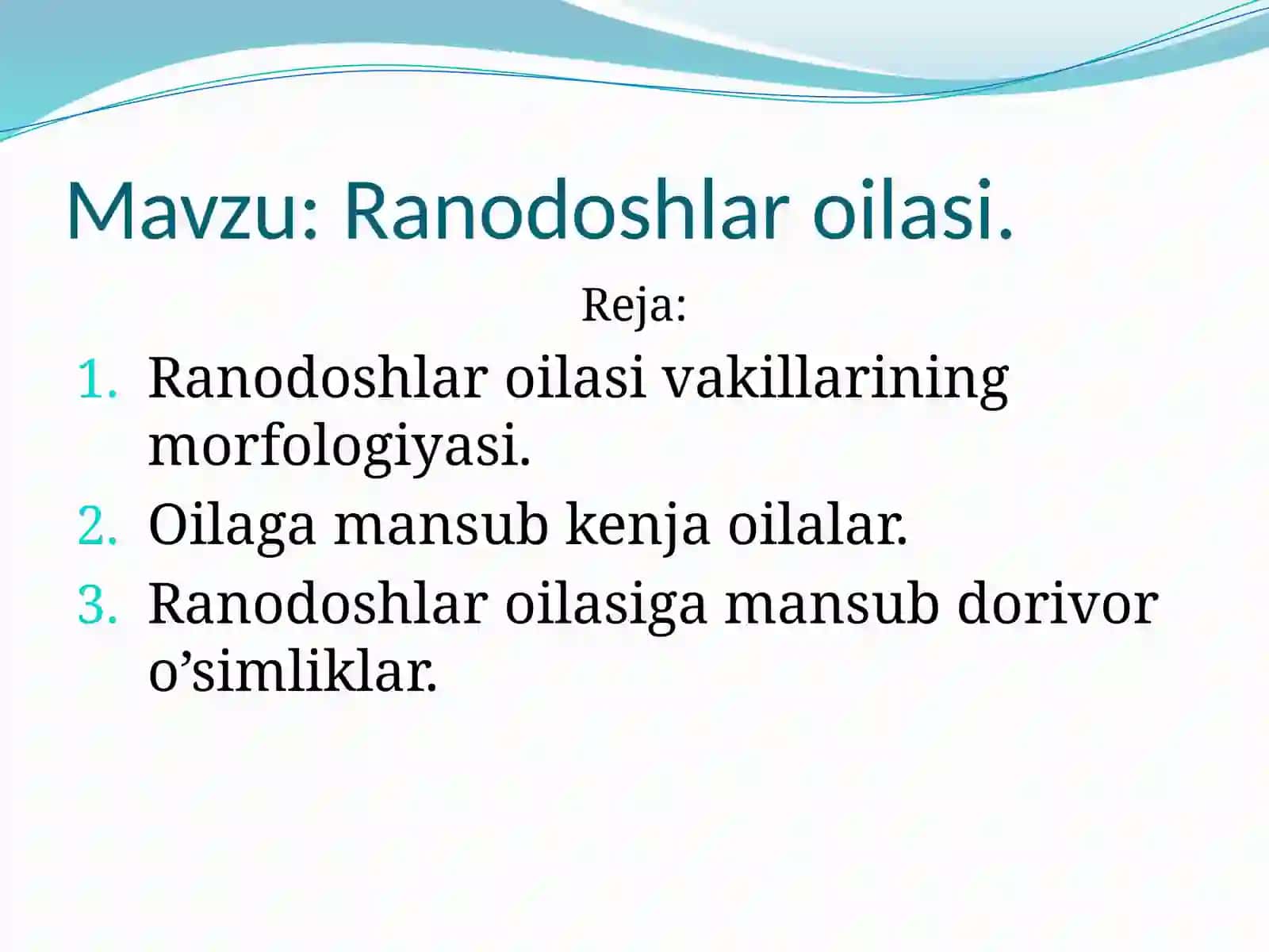 Ranodoshlar oilasi 2