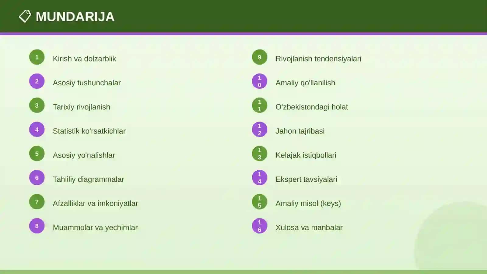 EKOLOGIK MADANIYAT 2