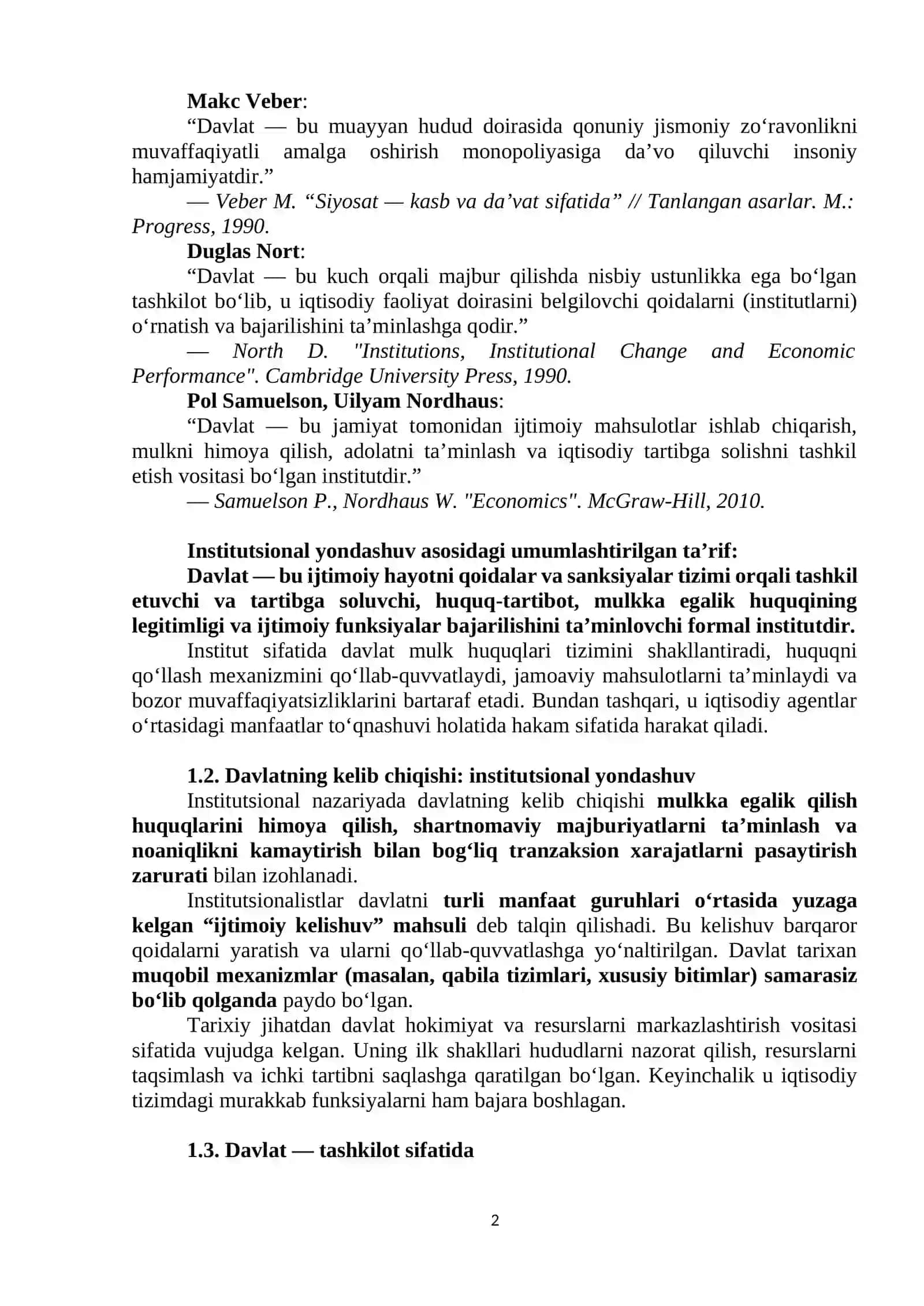 Davlat institut sifatida. Davlat turlari 2