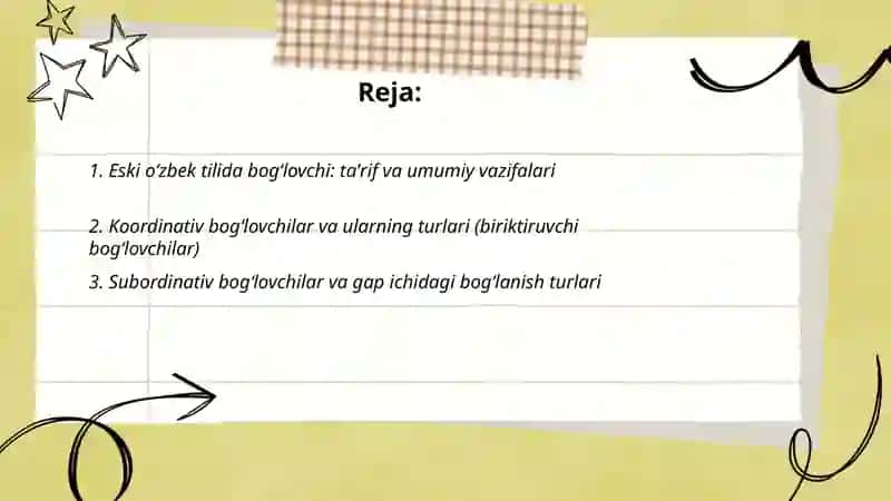 Eski oʻzbek tilida bogʻlovchi va uning turlari 2