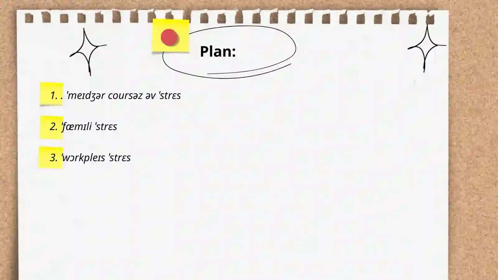 Stress in simple words in Phonetics 2