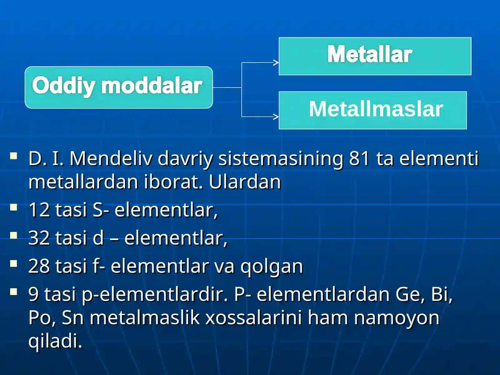 Metallarning umumiy xossalari. Qotishmalar 2
