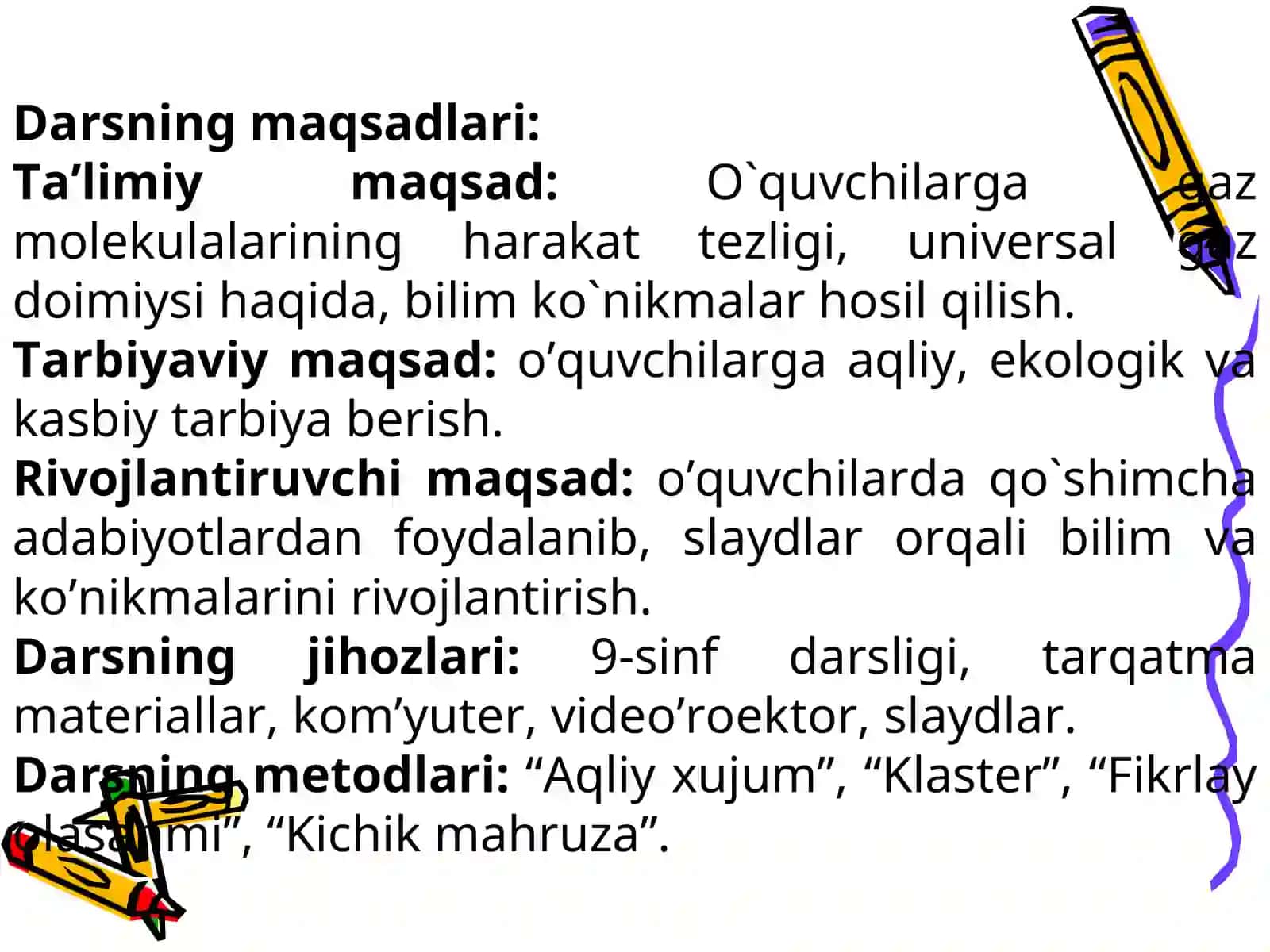 Gaz molekulalarining harakat tezligi 2