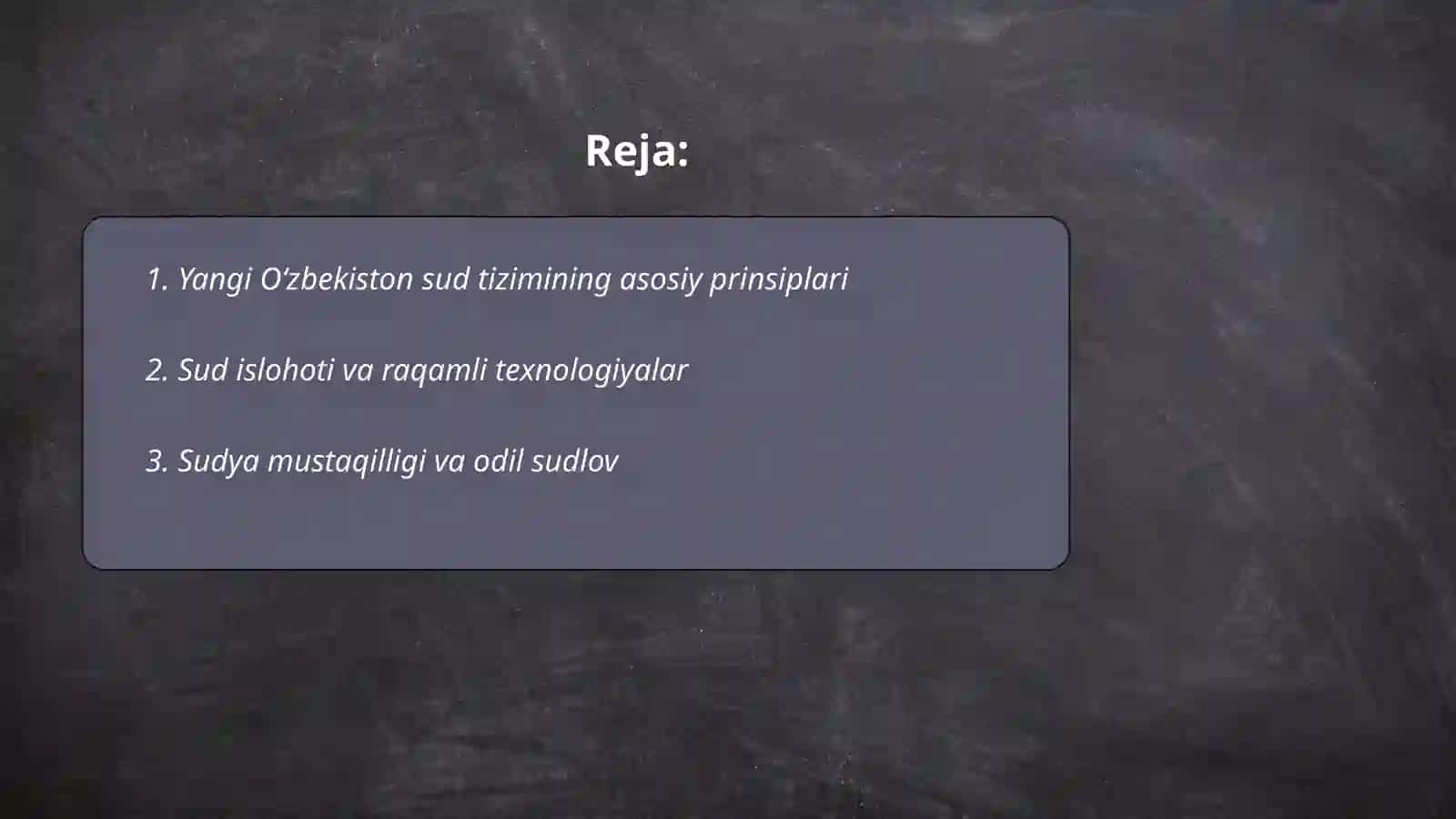 Yangi Oʻzbekistonda sud tizimi 2