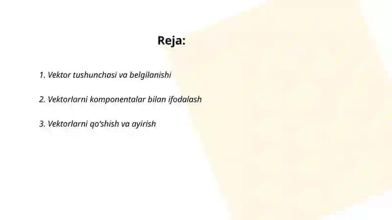 Vektorlarni tashkil etish 2
