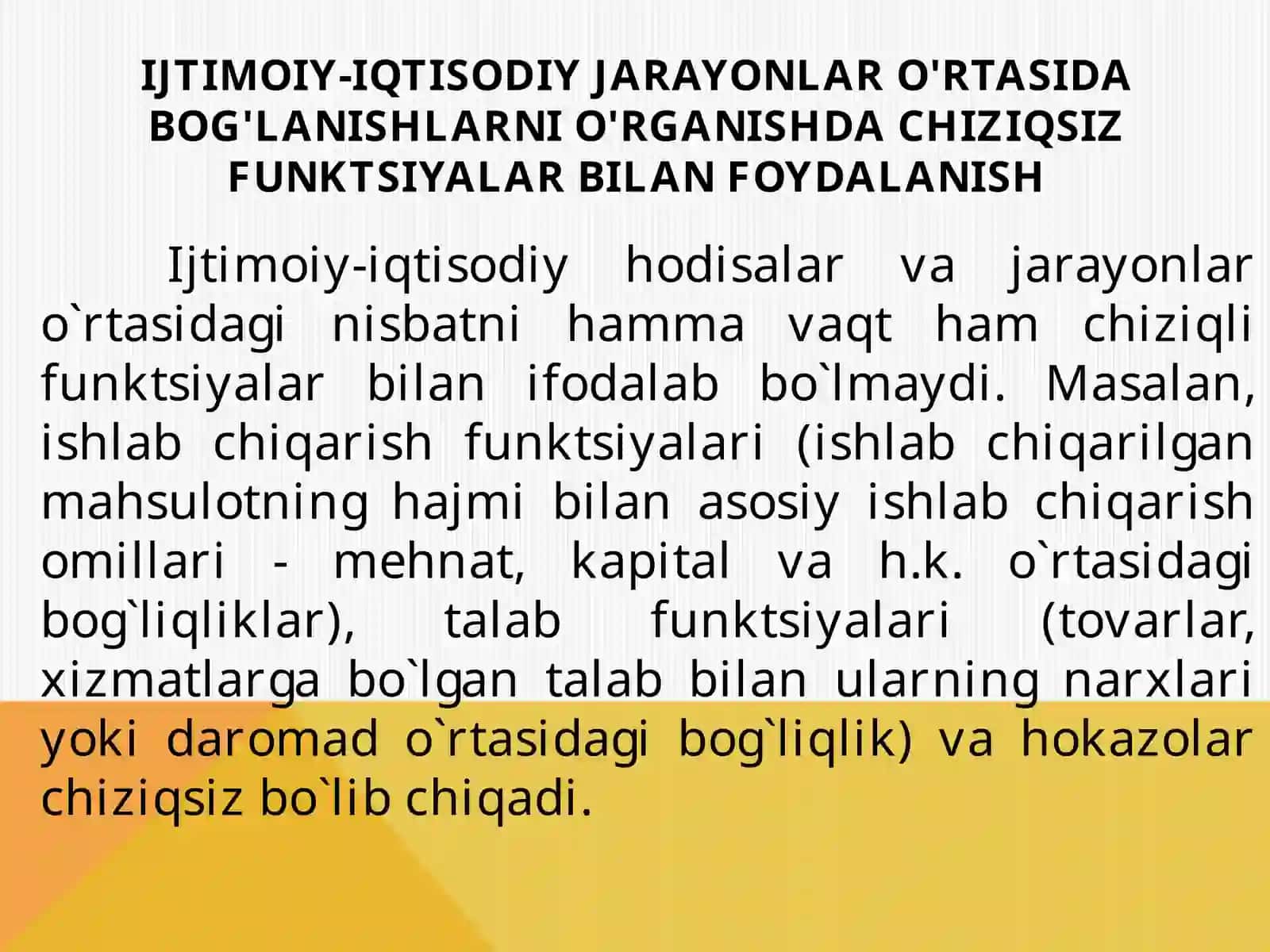 Chiziqsiz regressiya 2