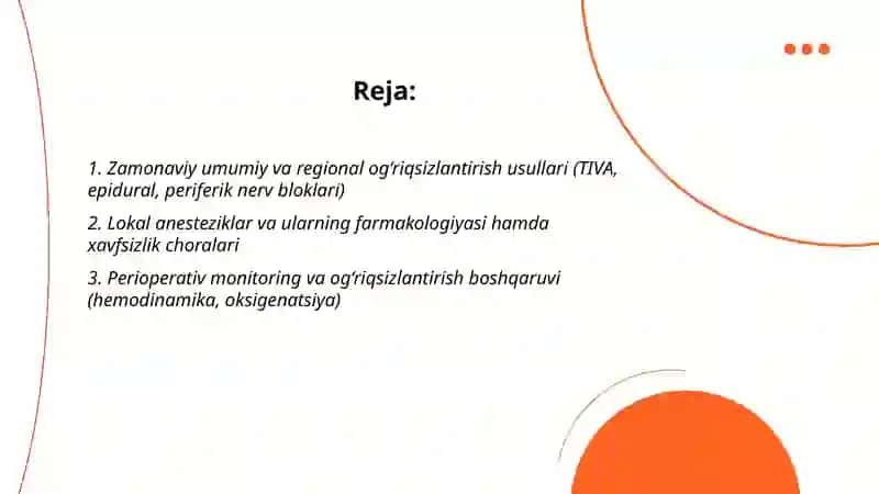 Zamonaviy og‘riqsizlantirish usullari, xirurgik asbob, uskuna va moslamalar 2