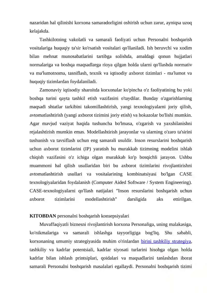 Personalni boshqarishda axborot texnologiyalari 2