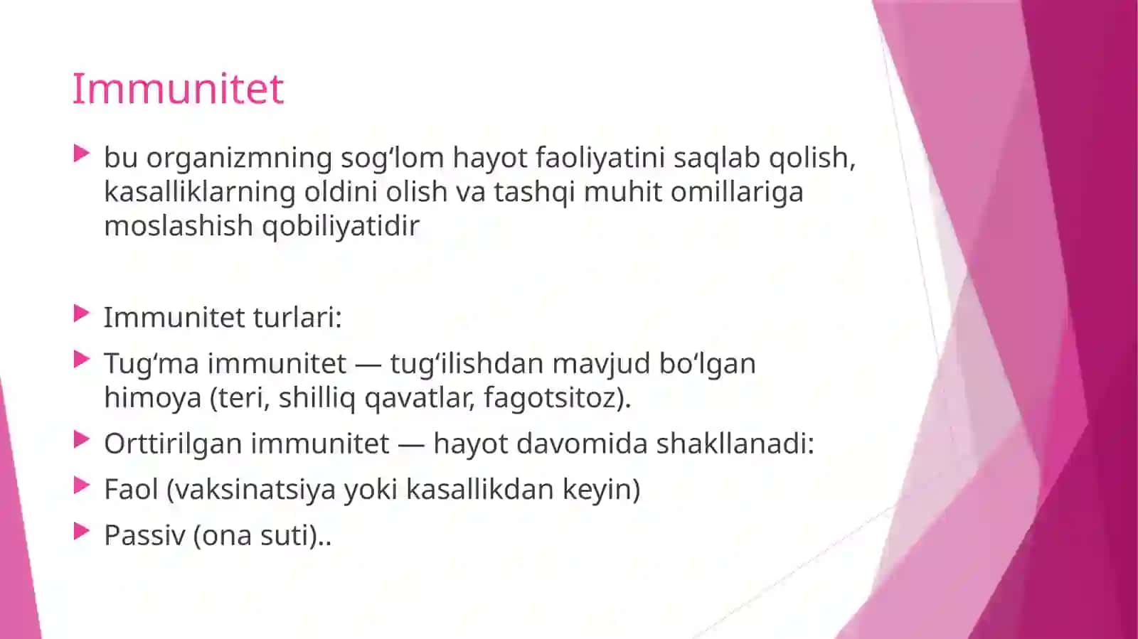 Immunoprofilaktika va vaksinalar 2