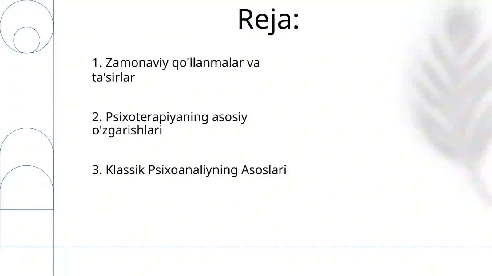 Klassik psixoanaliz va uning modifikatsiyalari 2