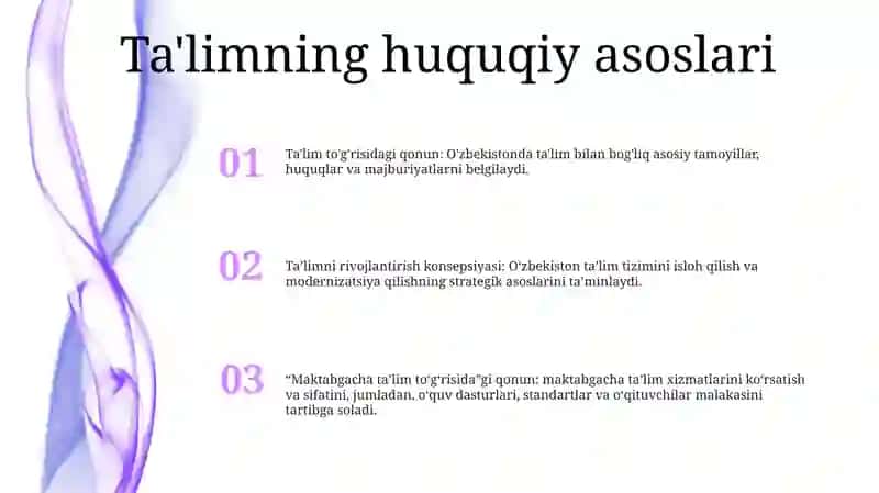 Ta'lim Togrisidagi Qonun 2