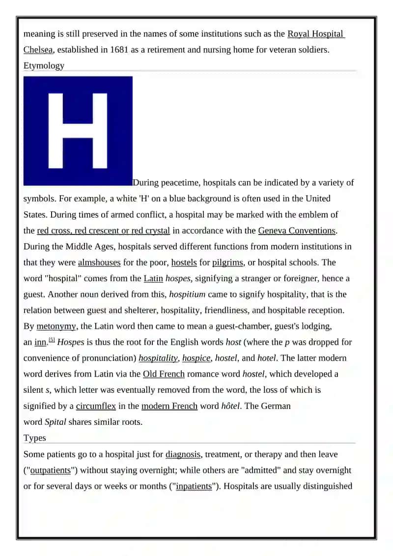 Hospital Department 2