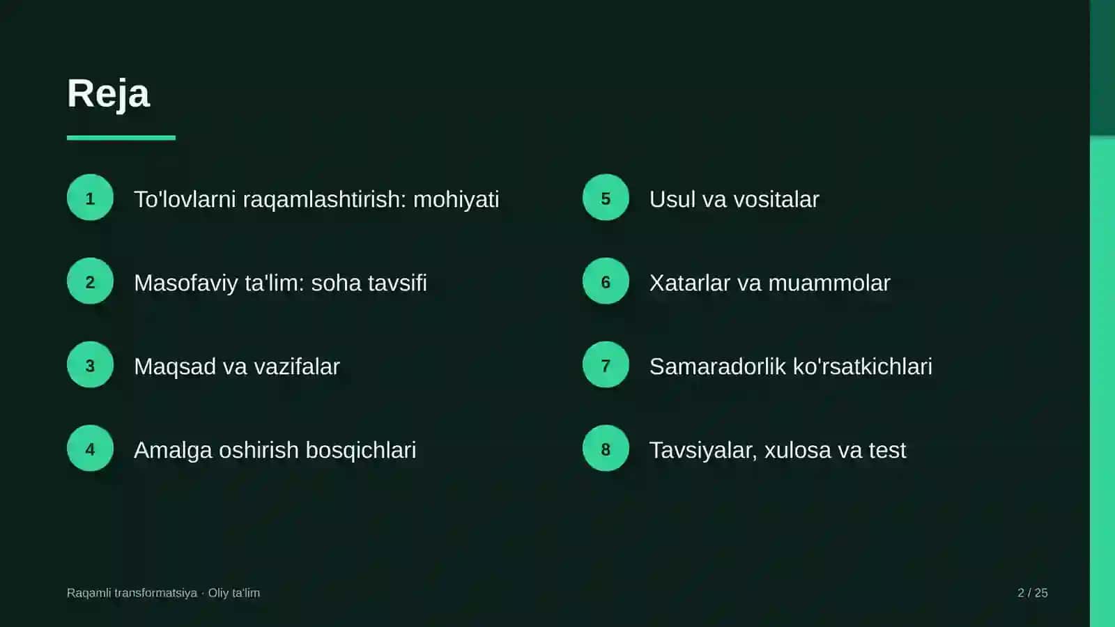 masofaviy ta'limda to'lovlarni raqamlashtirish 6215 2