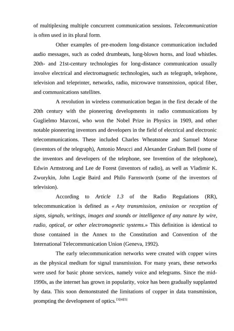 TELECOMMUNICATIONS 2