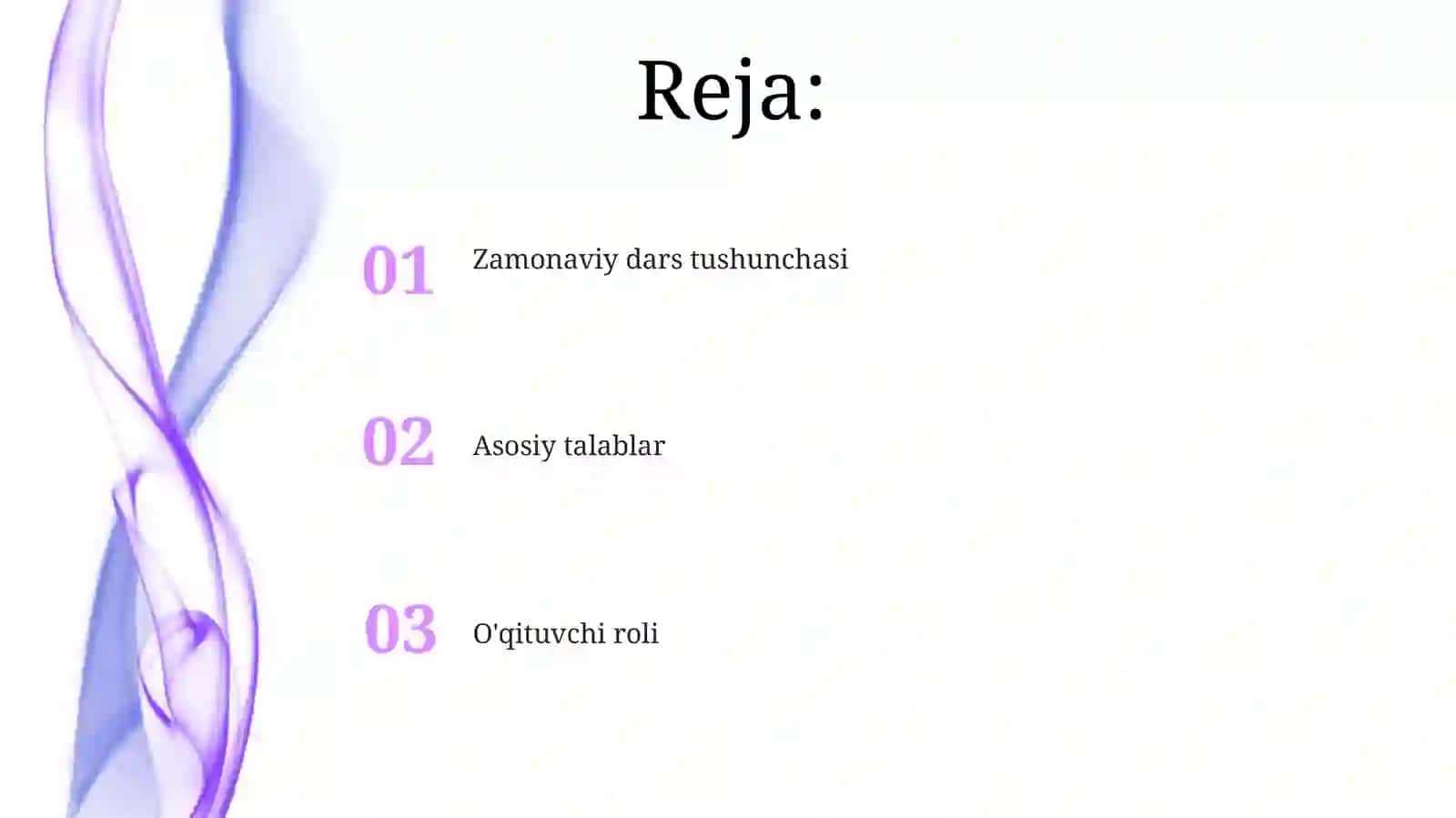 Zamonaviydarsvaungaqo'yiladigantalablar 2