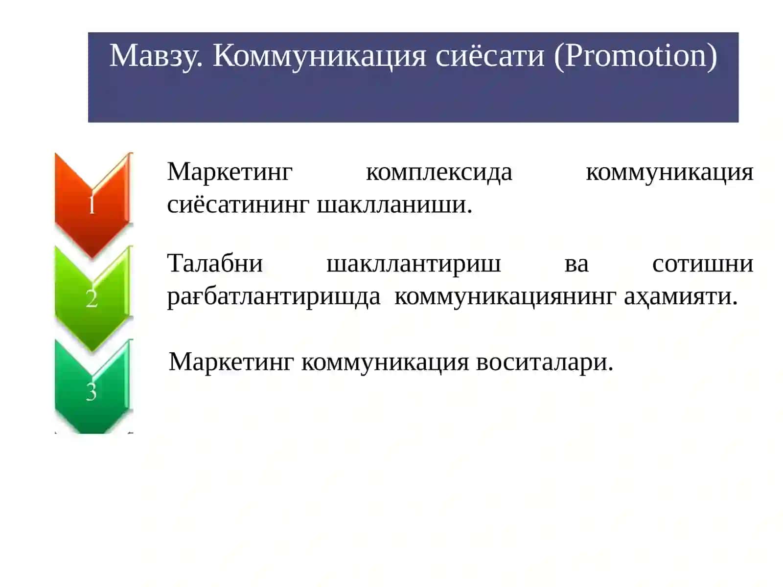 Коммуникация сиёсати(Promotion) 2