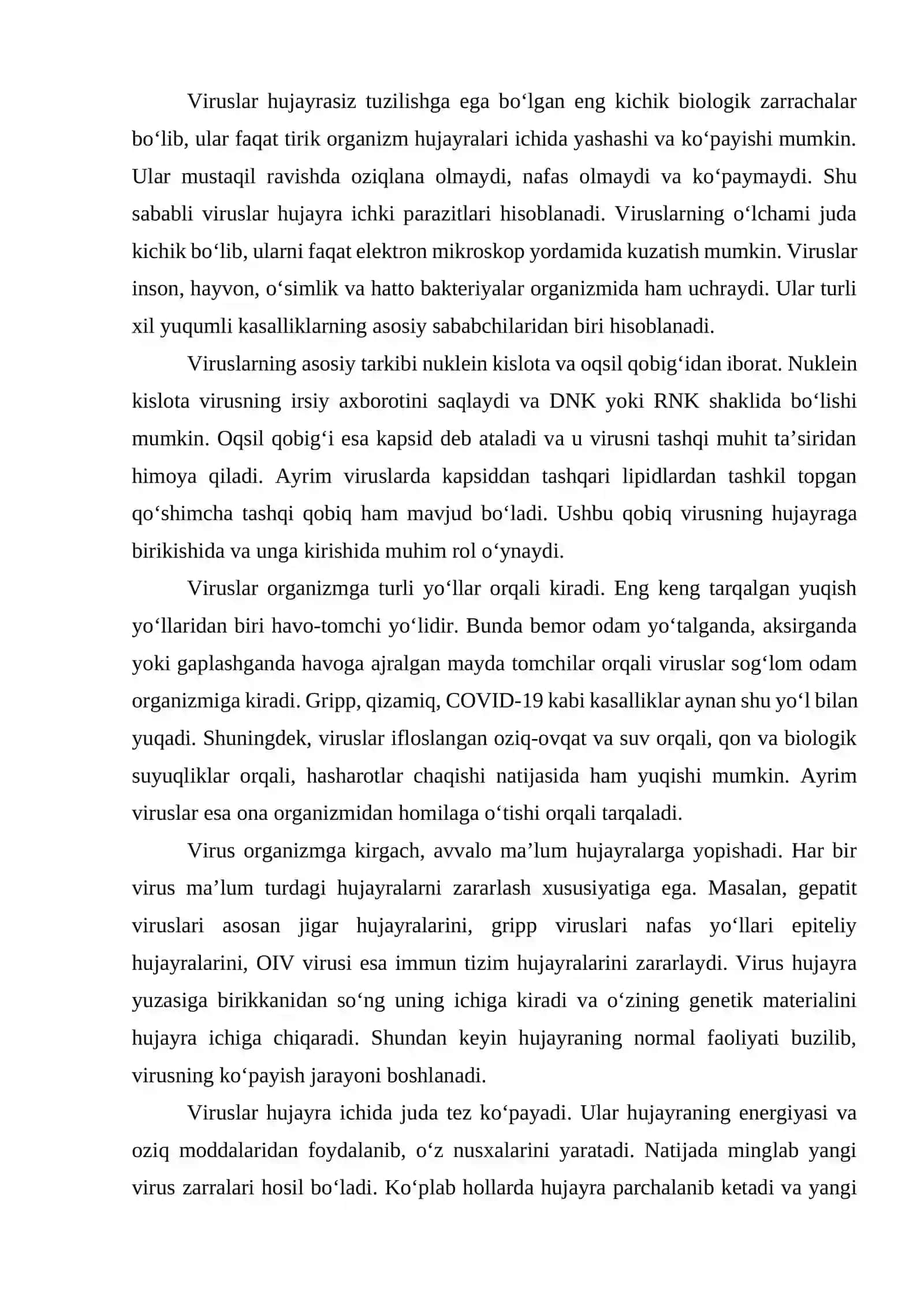 VIRUSLAR YUQTURMASLIK TUG'MA IMUNITET 2