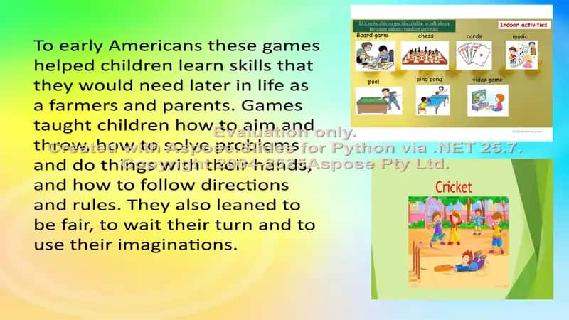 Outdoor and Indoor Games 2