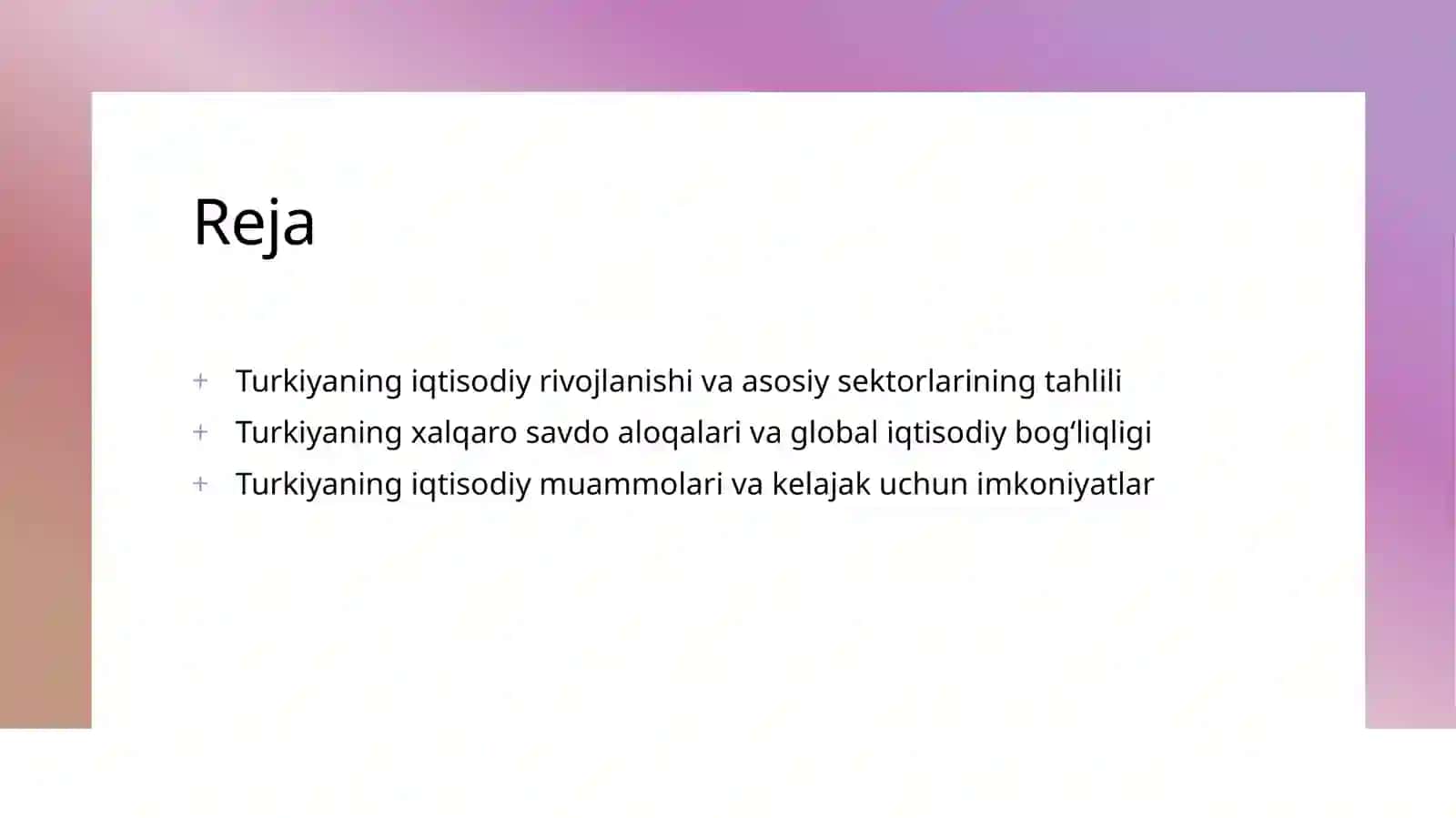 TURKIYA IQTISODIYOTI 2