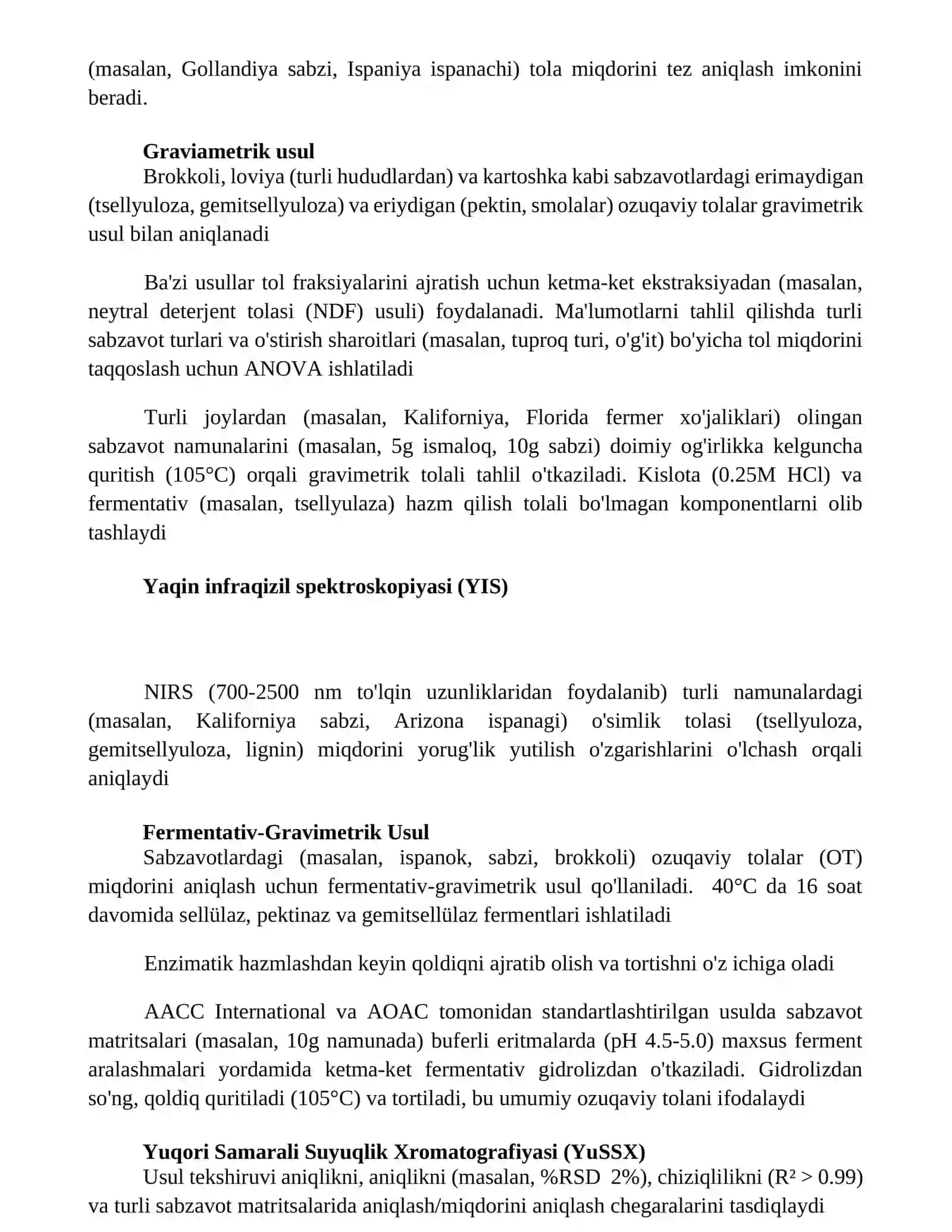 Sabzavotlardagi kletchatka miqdorini aniqlash 2