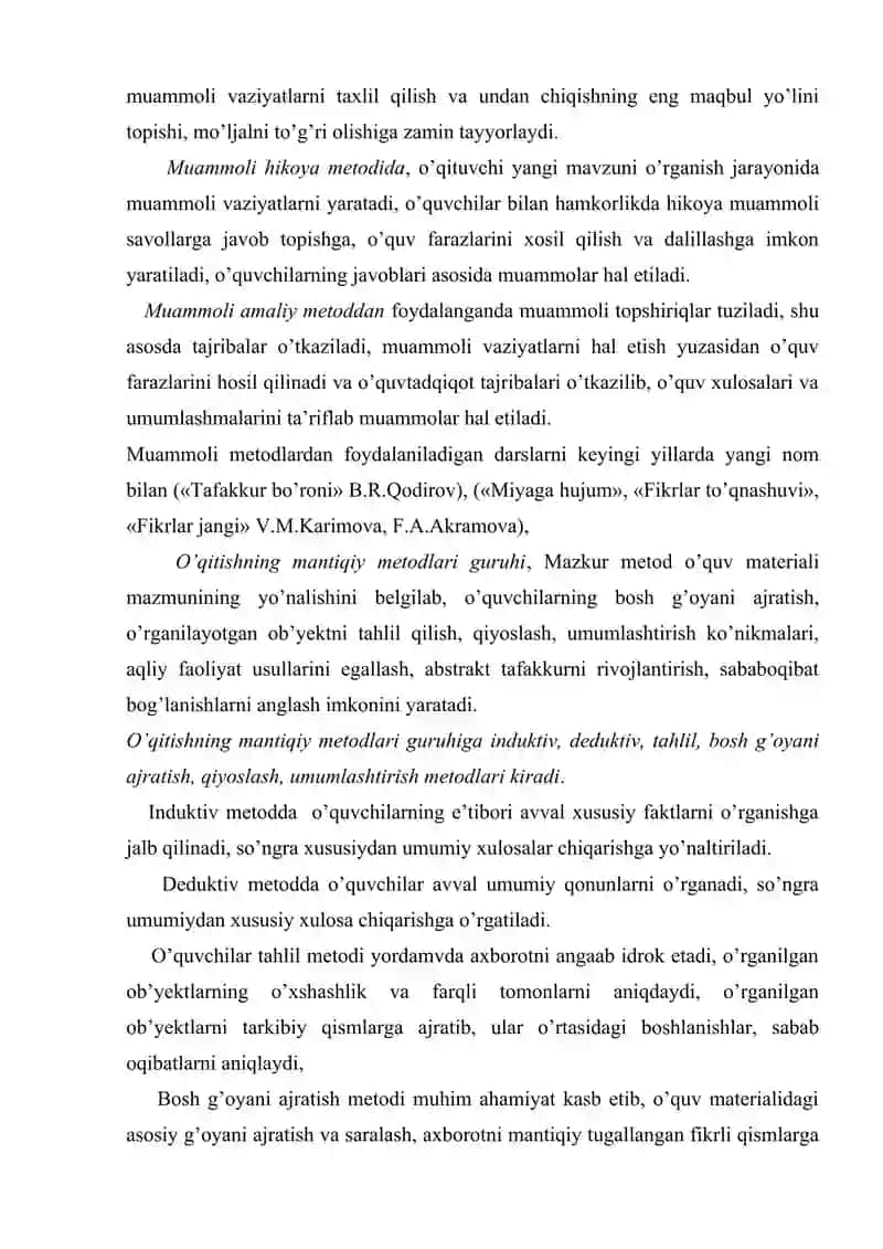 Biologiya o’qitishning faol metodlari 2