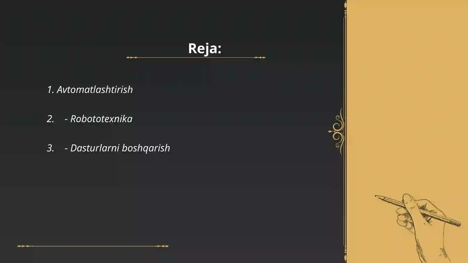 Texnologik jarayonlar 2