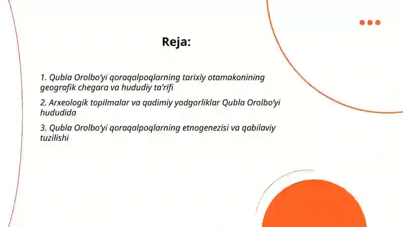 Qubla Orolboʻyi qoraqalpoqlarning tarixiy otamakoni 2