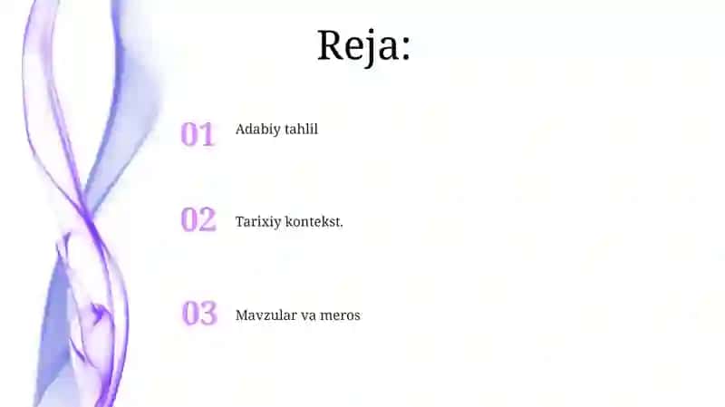 Adabiyot Qoidalari 2