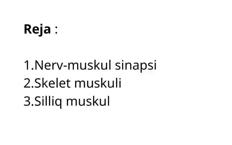 Skelet va silliq muskul fiziologiyasi 2
