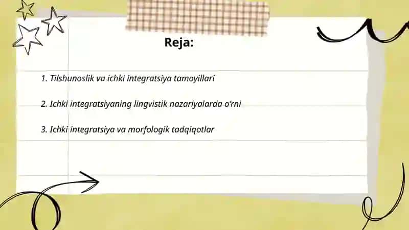 Tilshunoslik masalalarini o'rganishda ichki integratsiya 2