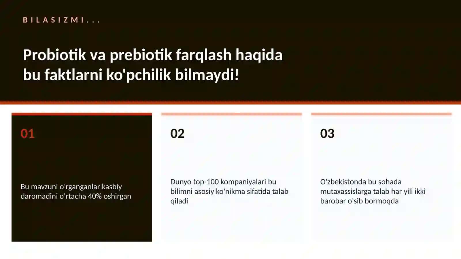 Probiotik va prebiotik farqlash 2