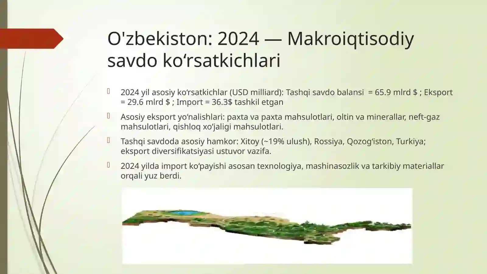 O'zbekiston va Xitoy: Tashqi Savdo Siyosati—SWOT tahlili 2