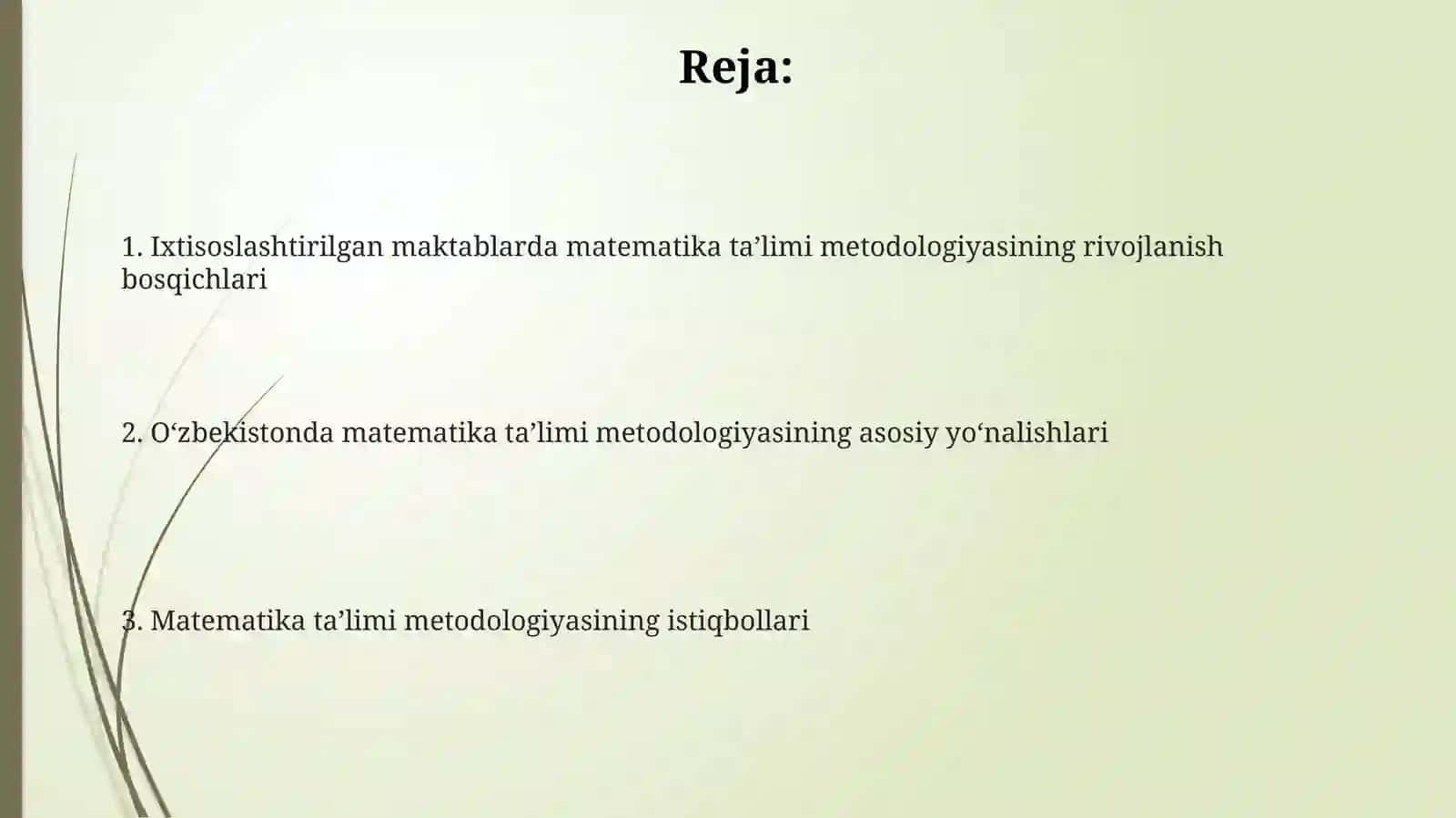Ixtisoslashtirilgan maktablarda matematika o'qitish metodikasining qisqacha tarixi 2