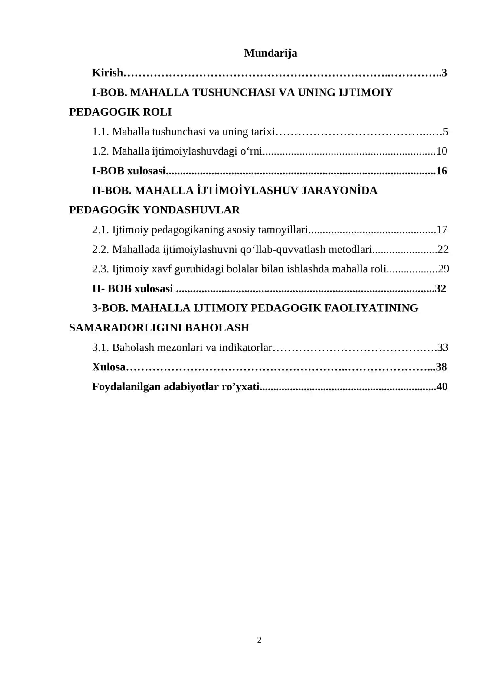 Mahalla ijtimoiylashuvning an'anaviy omili sifatida 2