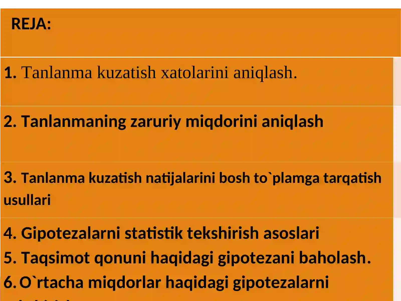 Tanlanma xatosini va tanlanmalar sonini aniqlash 2